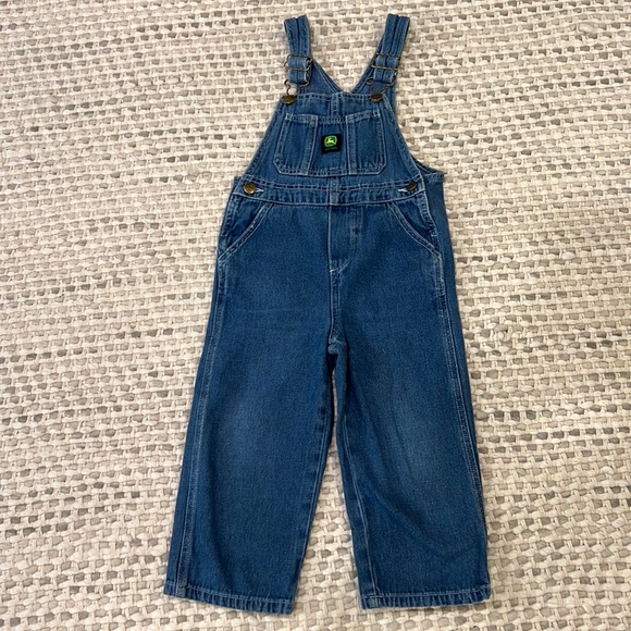 John Deere Bottoms John Deere Toddler Boys Denim Stacker Overalls
